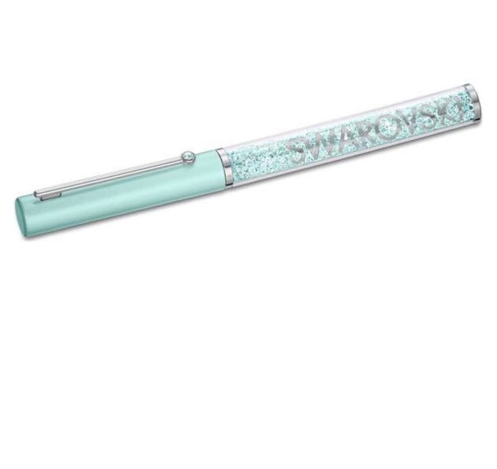 SWAROVSKI Crystalline Gloss Ballpoint Pen Green Chrome Plated